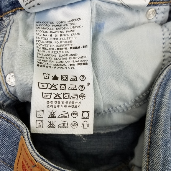 Levi's 711 Skinny Distressed Medium Wash Jeans Size 29 - Picture 15 of 15